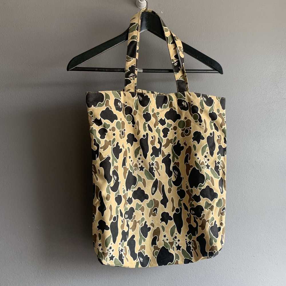 Bape Rare OG Bape psyche camo tote bag - image 1