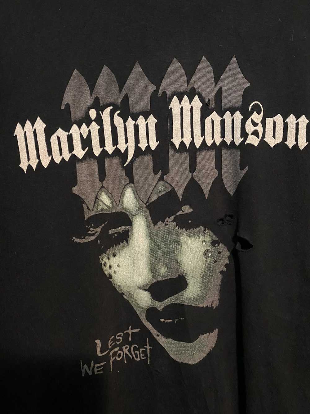 Marilyn Manson Vintage Marilyn Manson Lest We For… - image 3