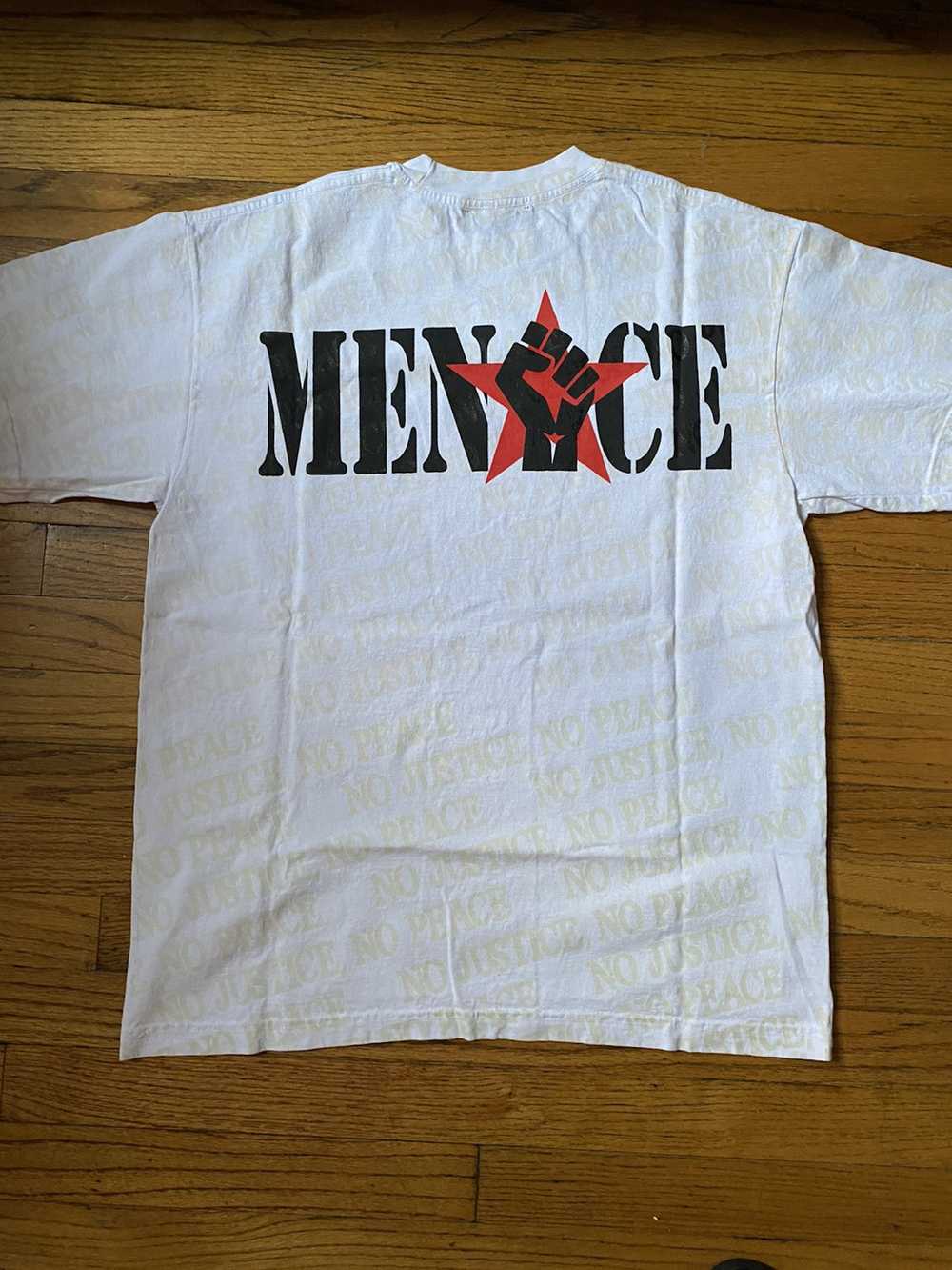 Menace UV ACTIVATED NO JUSTICE NO PEACE TEE - image 2