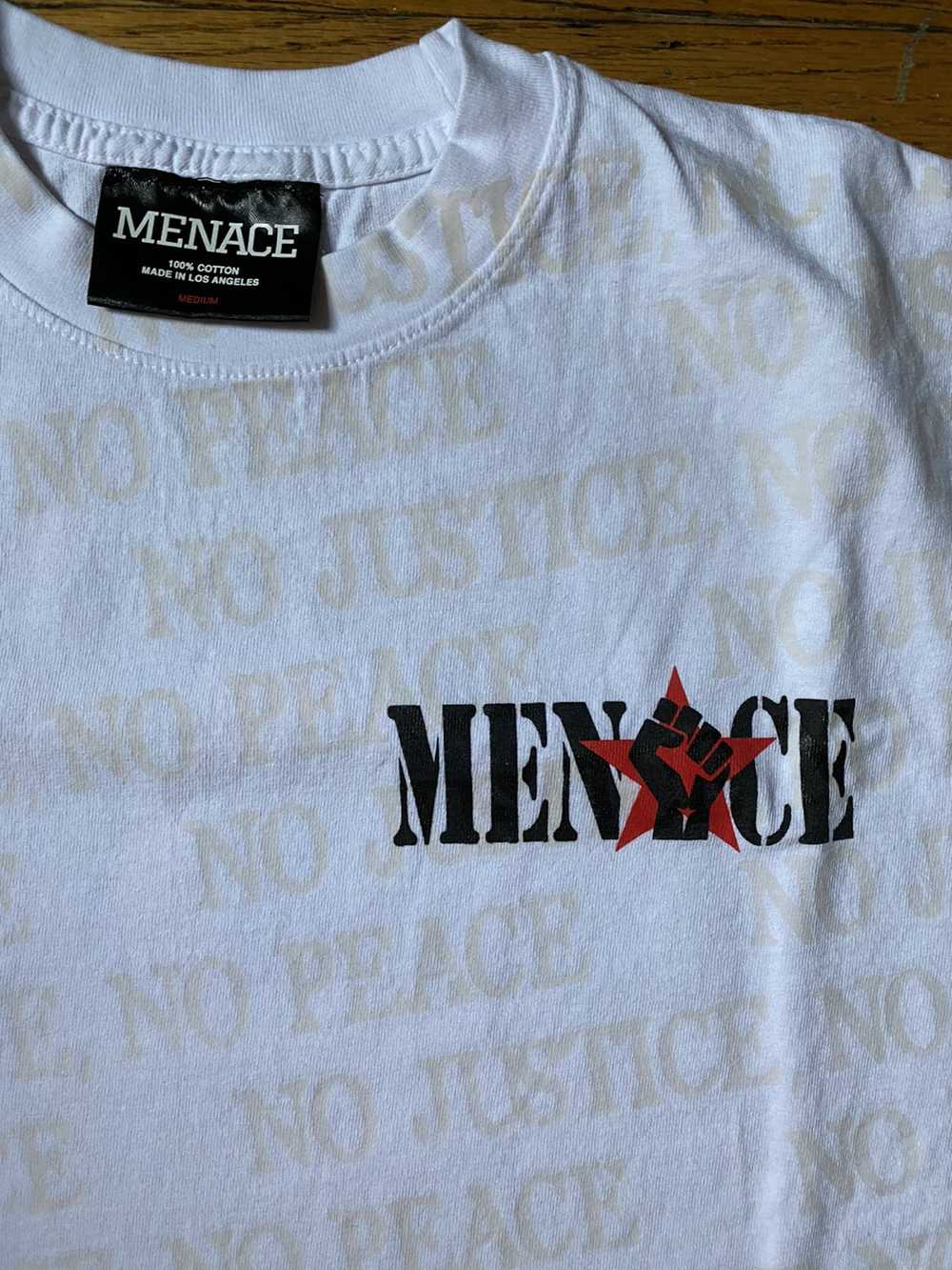 Menace UV ACTIVATED NO JUSTICE NO PEACE TEE - image 3