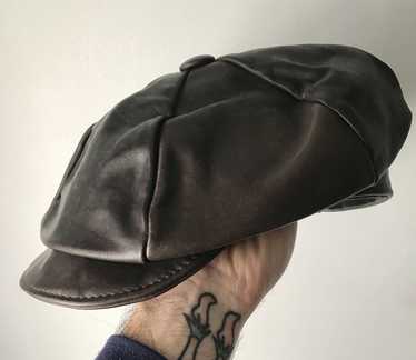 Vintage 90s leather hat - Gem