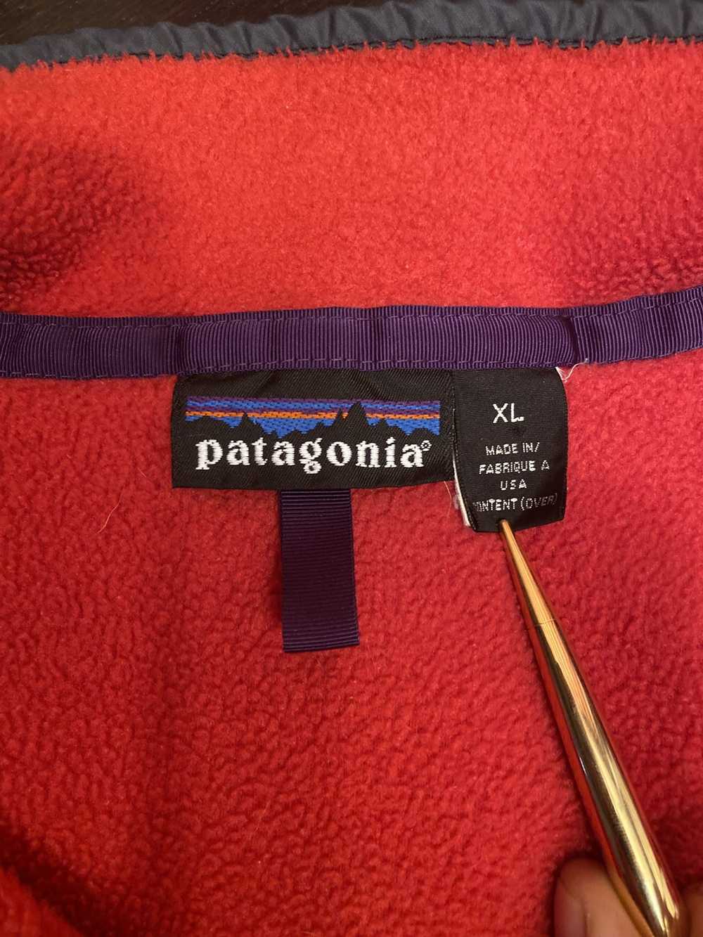 Patagonia × Vintage Patagonia Vintage Red Fleece … - image 3