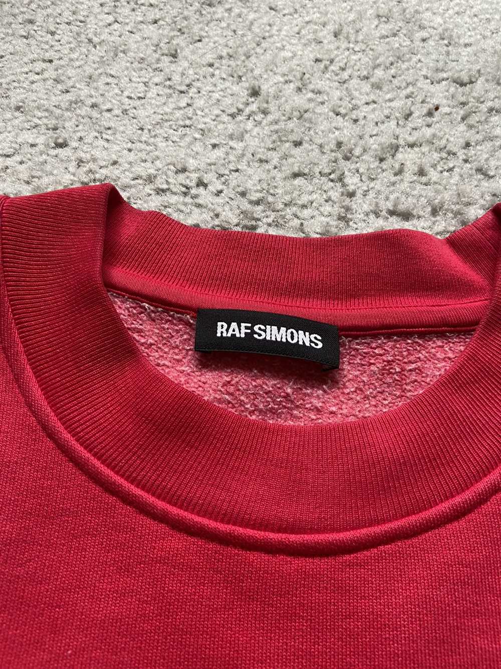 Raf Simons Ombré Dip Dye Crewneck Sweatshirt Red/… - image 2