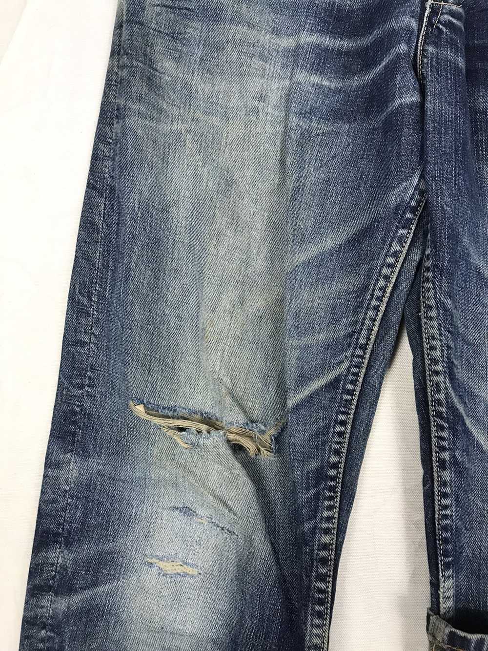 Bape distressed vintage bathing ape selvedge deni… - image 3