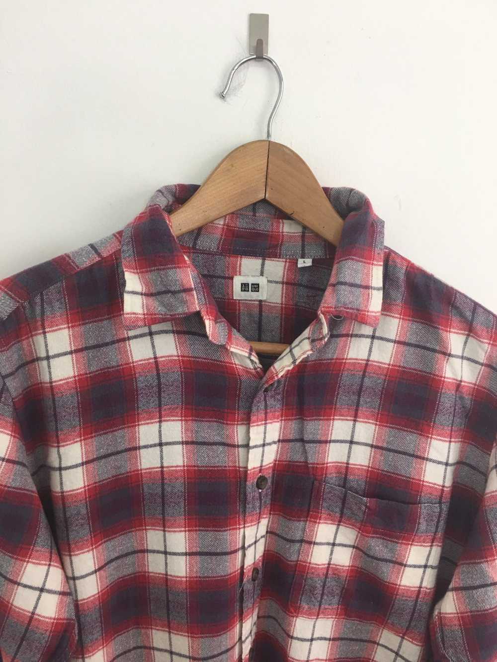 Flannel × Japanese Brand × Uniqlo Uniqlo plaid ch… - image 4