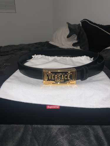 Versace Versace License Gold Plate Logo buckle
