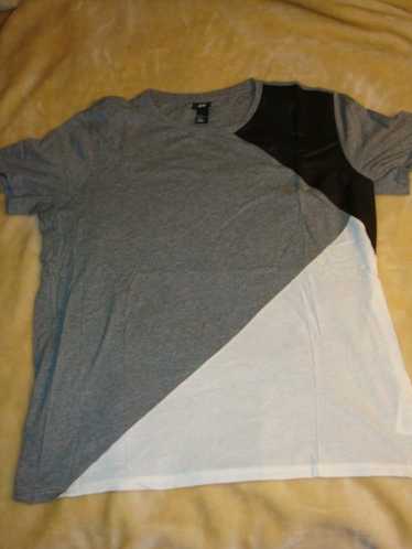 Divided × H&M × Other H&M t-shirt with faux leathe