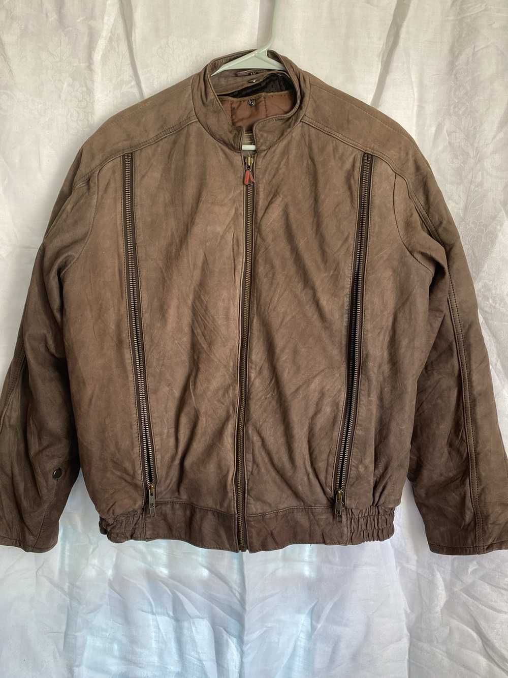 Vintage 80s Italian motorcycle jacket Hein Gericke - image 1