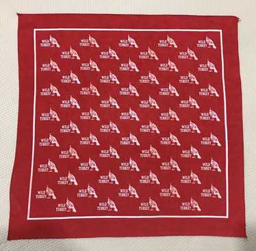 Vintage wild turkey bandana handkerchief - image 1