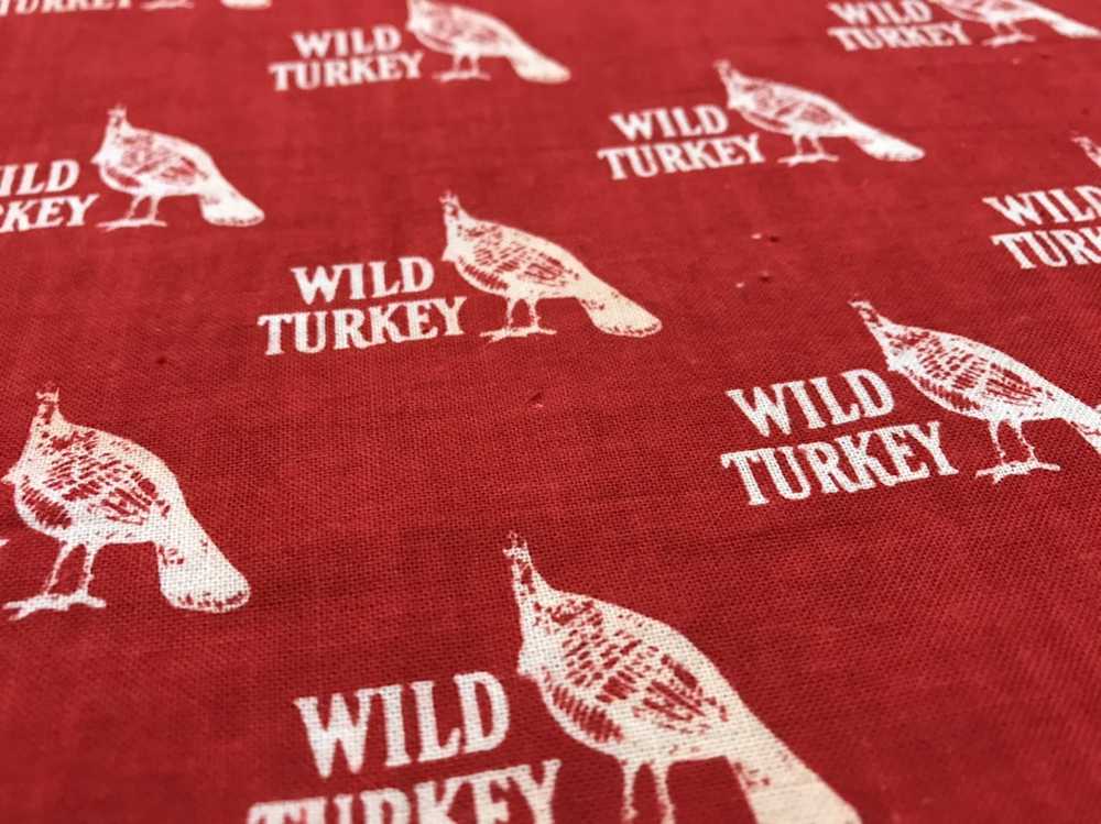 Vintage wild turkey bandana handkerchief - image 3