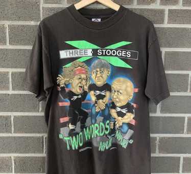 Vintage × Wwe Vintage 1998 Three Stooges T-shirt - image 1