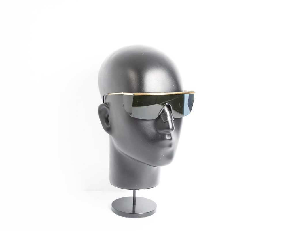 Versace GIANNI VERSACE shield black sunglasses - image 4