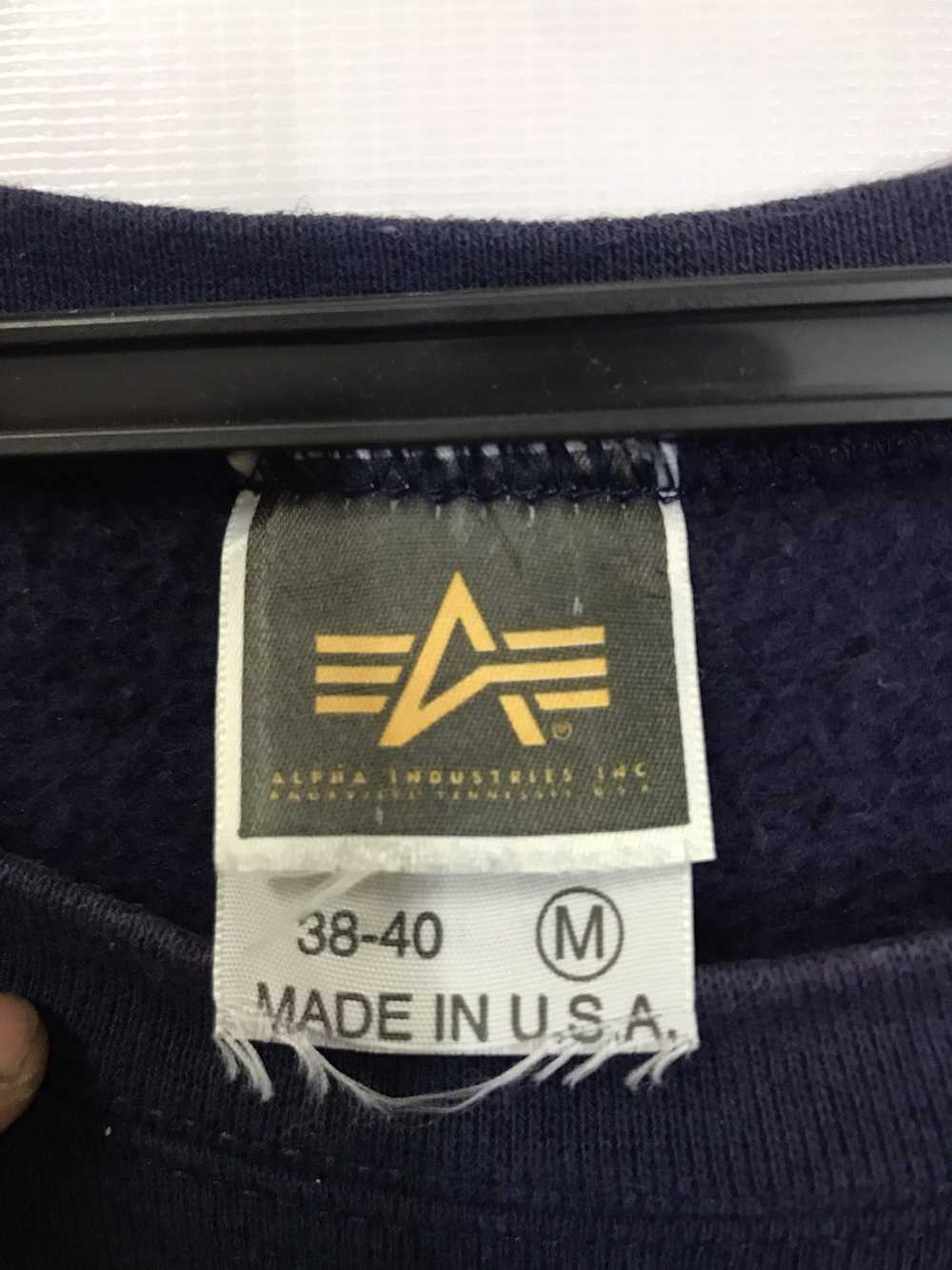 Alpha Industries × Vintage vintage sweatshirt alp… - image 3