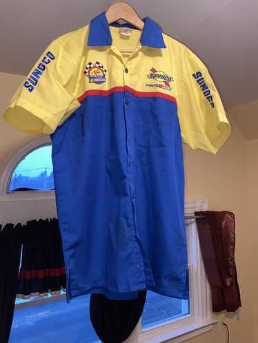 Vintage NASCAR Sunoco button up shirt.