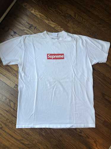 Supreme Teal box logo hoodie 2009 size L 8/10 $1500 Royal box logo crew  1999 size L 9/10 $2000 : r/supremeclothing
