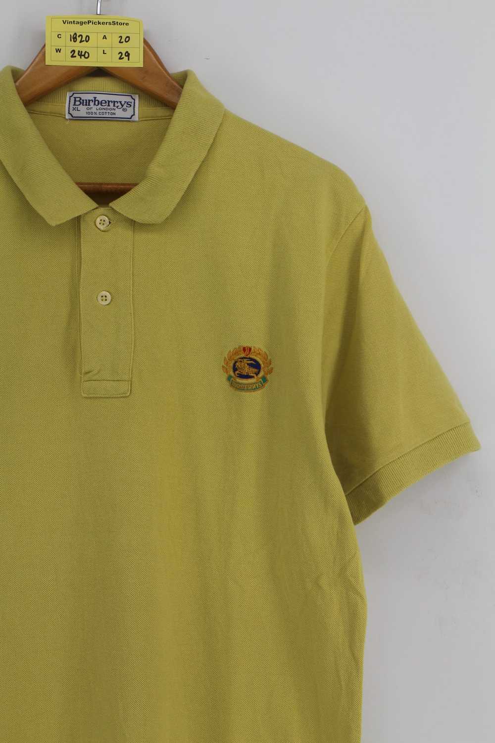 Burberry Vintage 1990's Burberrys Polo Shirt Mens… - image 2