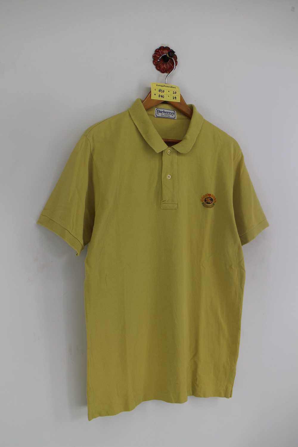 Burberry Vintage 1990's Burberrys Polo Shirt Mens… - image 3