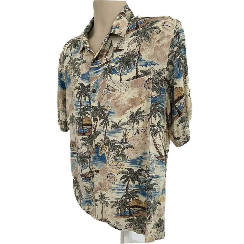 David Taylor David Taylor Hawaiian Button Front S… - image 2