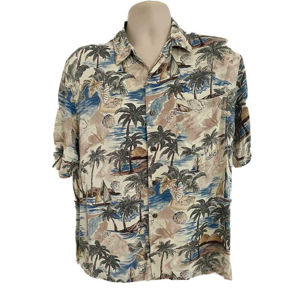 David Taylor David Taylor Hawaiian Button Front S… - image 3