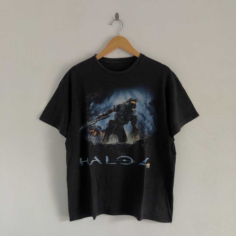Halo × Vintage × Xbox 360 Vintage Halo 4 faded bl… - image 1