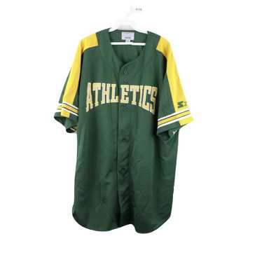 Oakland A's Vintage 80s 90s Russell Athletic Baseball Jersey Green  Size M