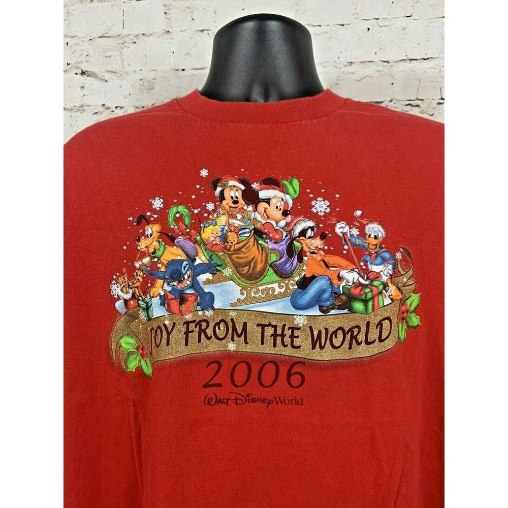 Disney Walt Disney World Joy to the World XL Red … - image 3