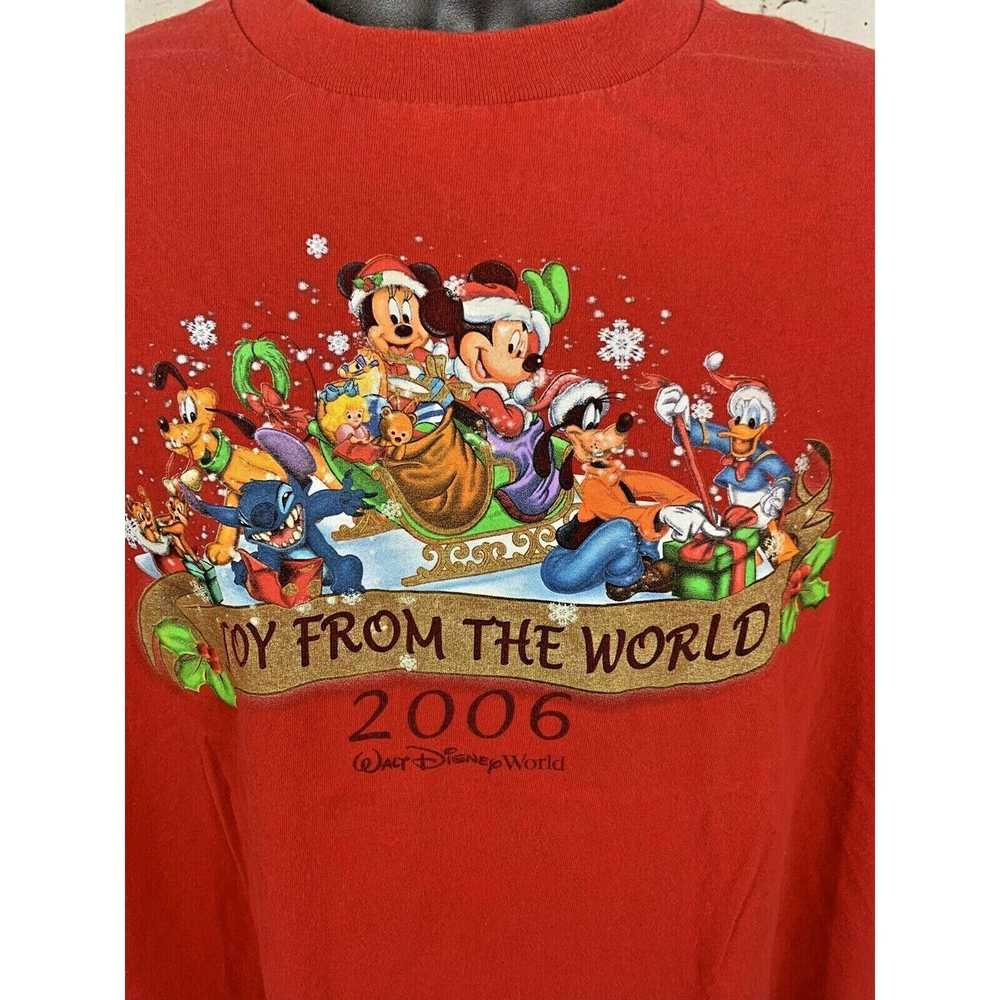 Disney Walt Disney World Joy to the World XL Red … - image 4