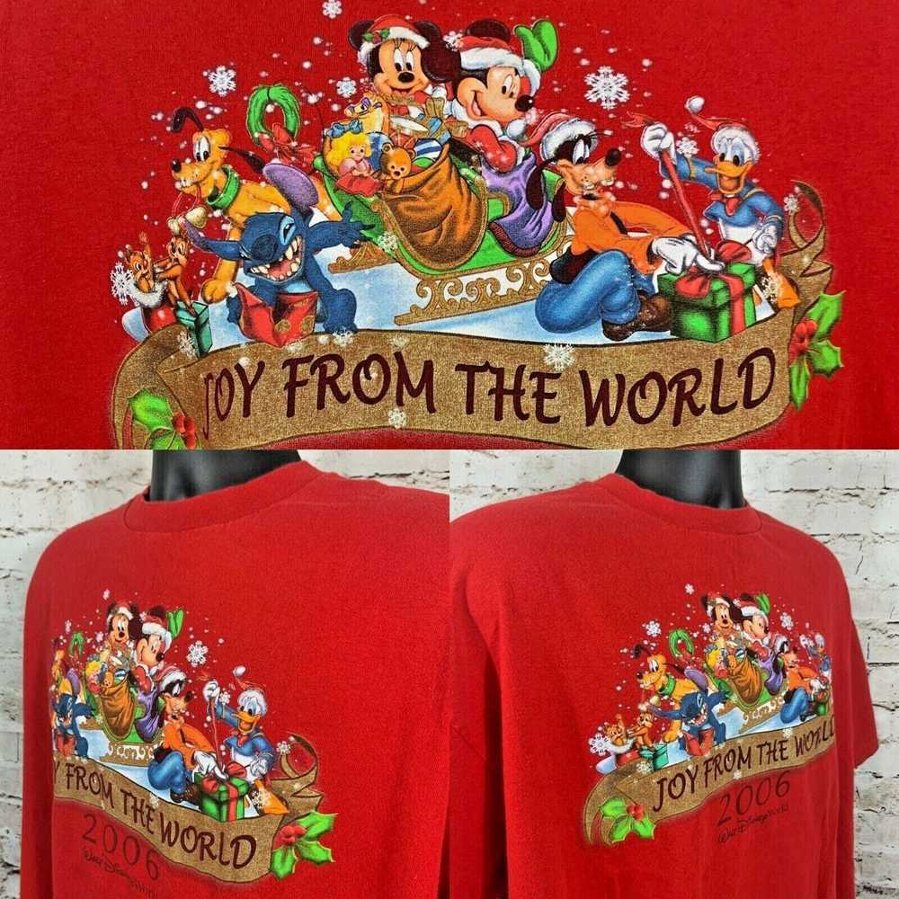 Disney Walt Disney World Joy to the World XL Red … - image 5