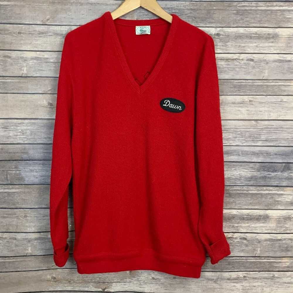Izod × Vintage Vintage Izod Lacoste Red Sweater - image 1