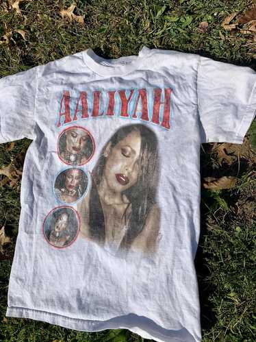 Band Tees × Rap Tees × Vintage Vintage Aaliyah Ba… - image 1