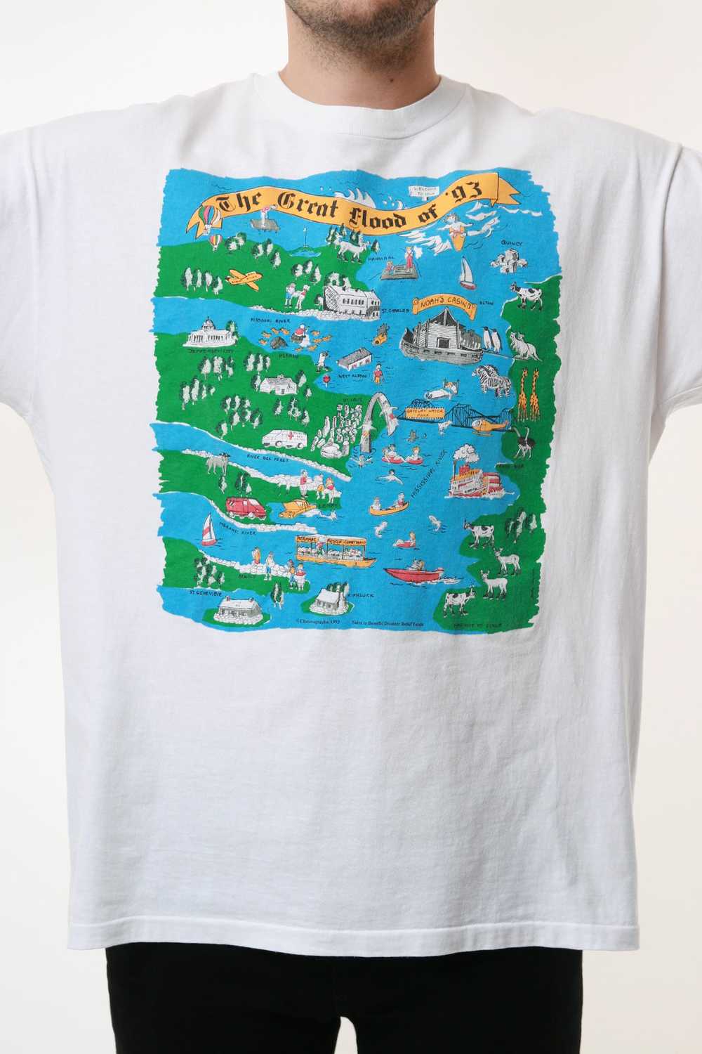 Other 1993 Graphic Print Vintage Cotton T-shirt 1… - image 6
