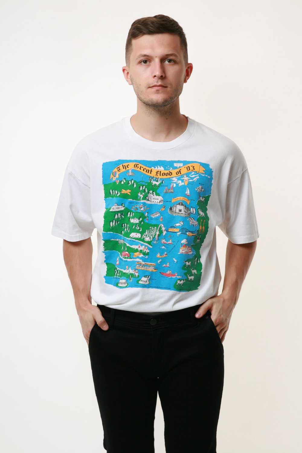 Other 1993 Graphic Print Vintage Cotton T-shirt 1… - image 9