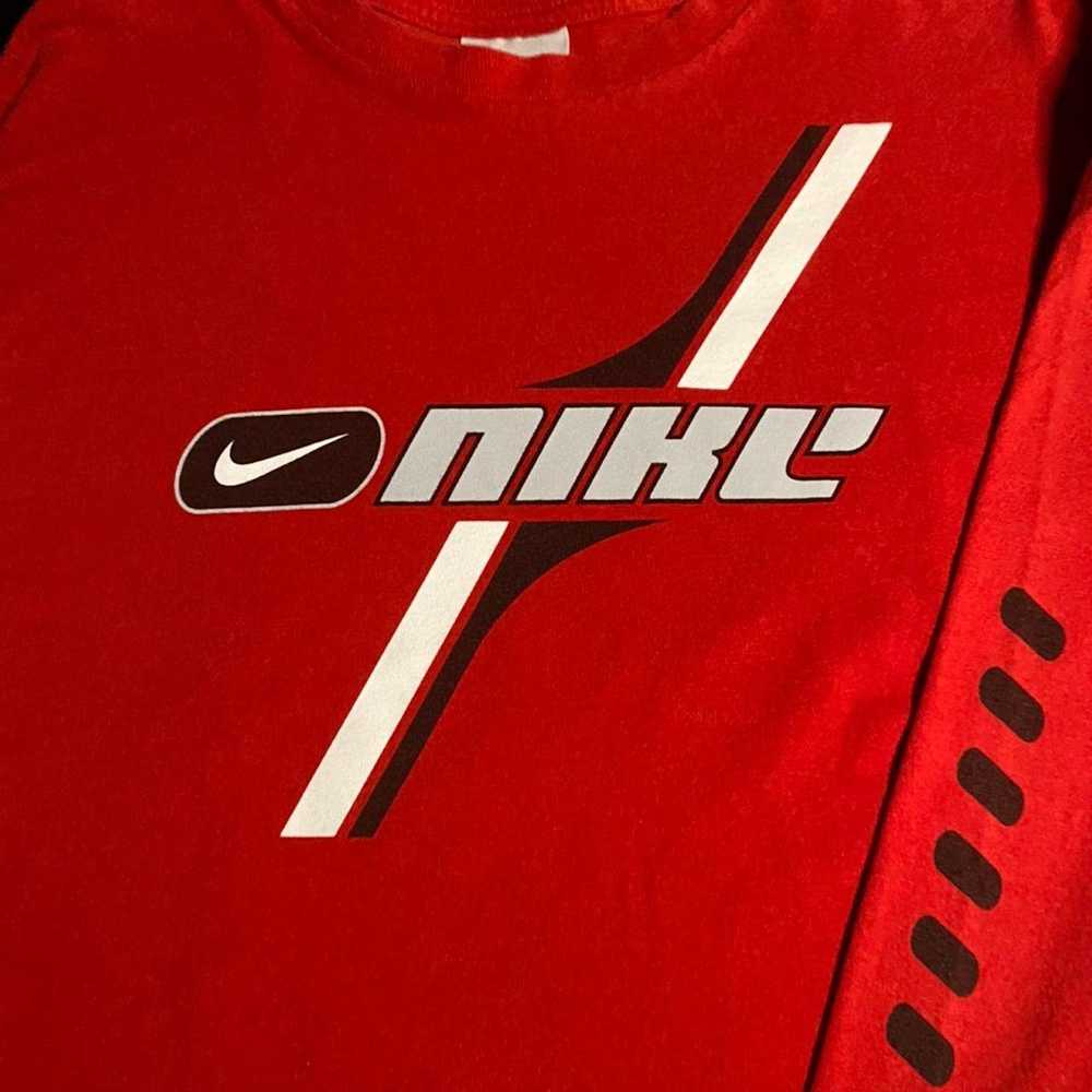 Nike × Vintage Nike Stripe Graphic LS fits M - image 2