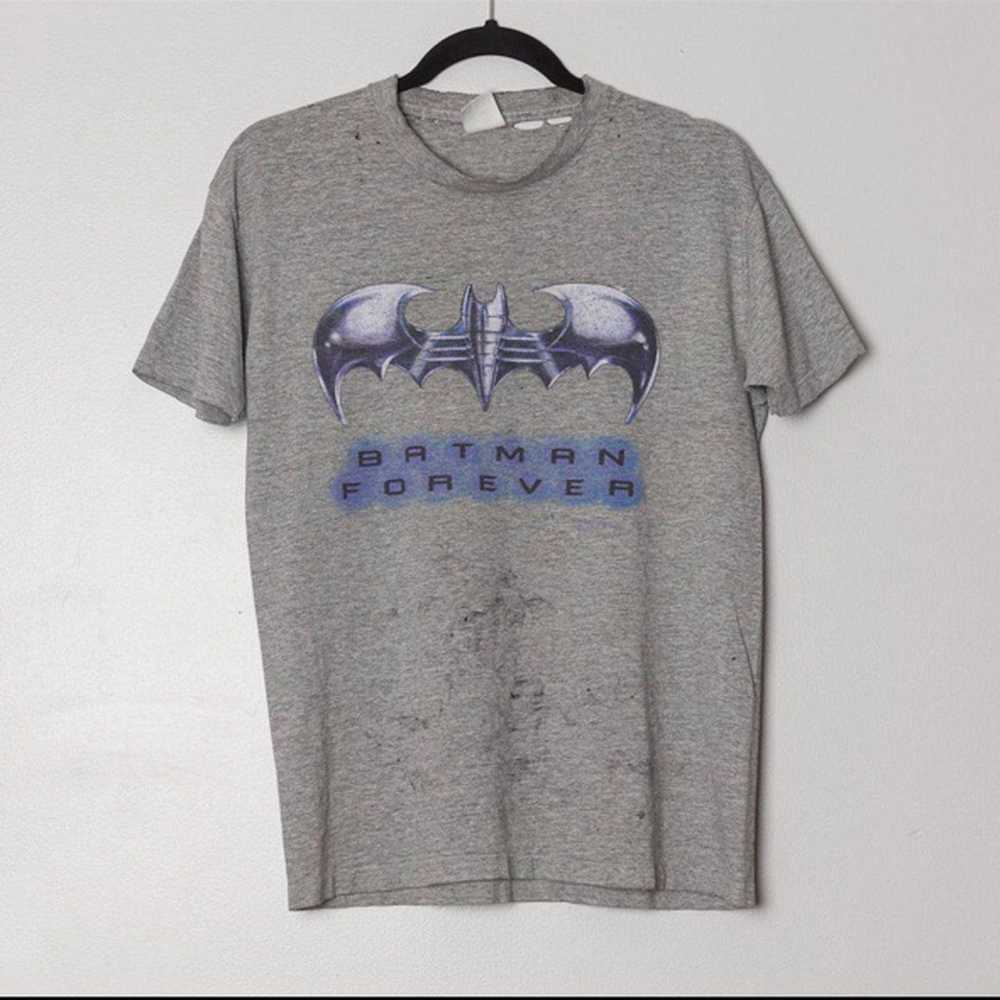 Batman × Vintage 90s Batman Forever Distressed Te… - image 3