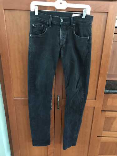 NWT NEO BLUE Men's Raw Denim Relaxed Straight Leg Jeans Tag Size 44 #D920