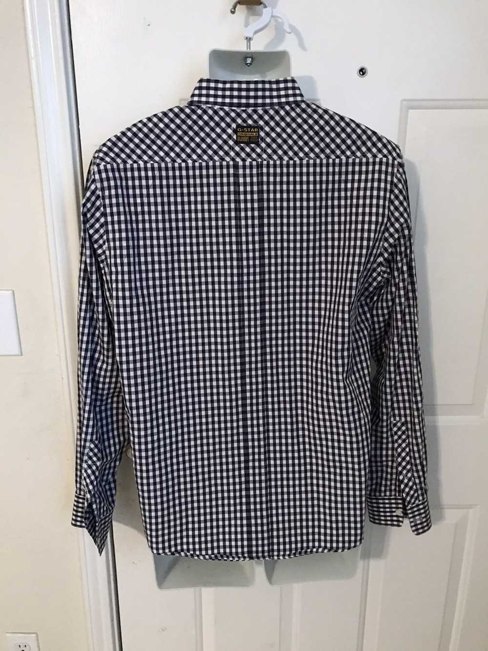 G Star Raw S.O. Squad Gingham Check button down s… - image 4