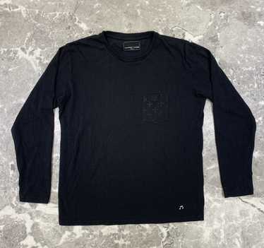 トップス 00s archive number(n)ine thermal ls tee Numbernine Thermal Long Sleeve Shirt Faded Black Thermal LS