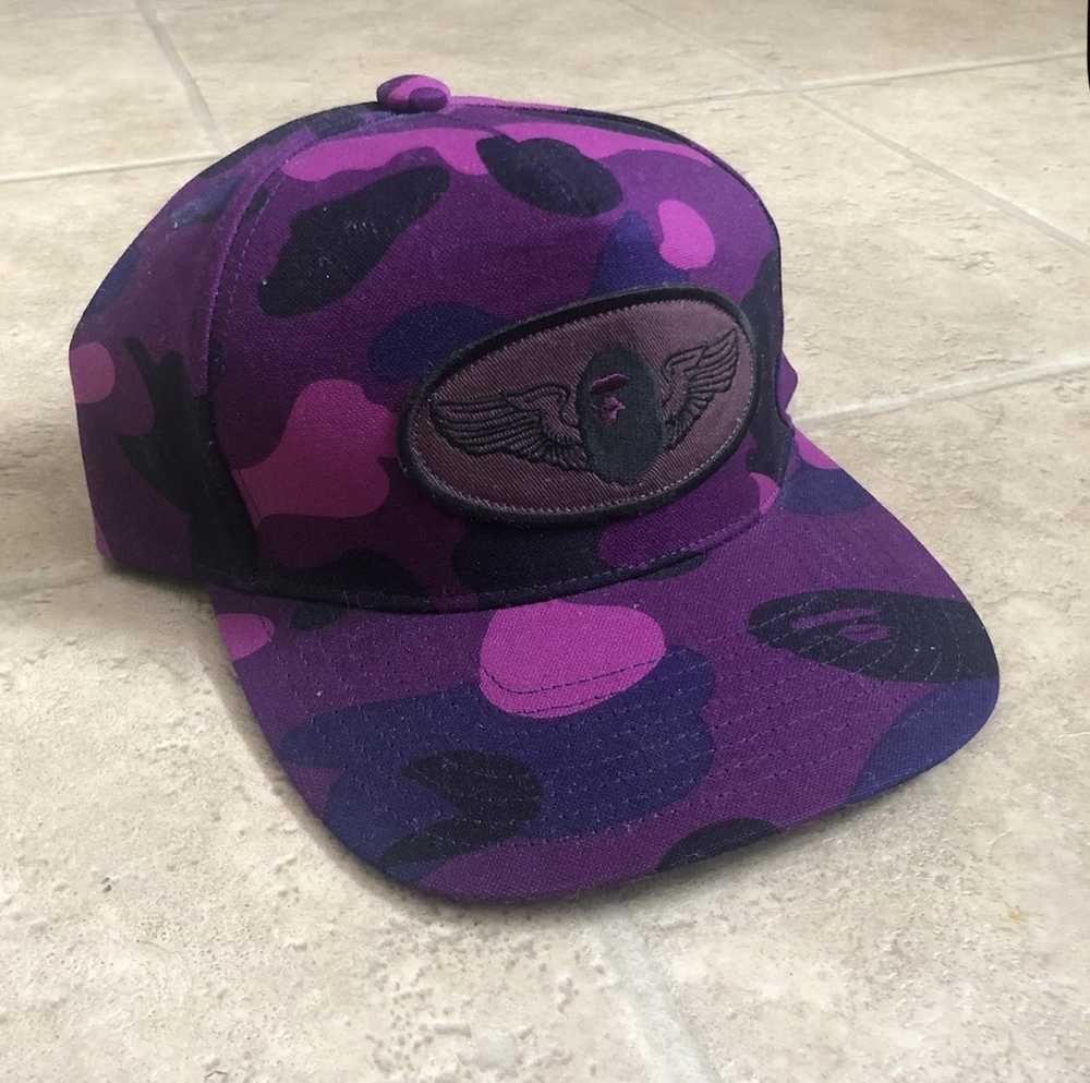 Bape Bape Hat Purple Camo - image 1