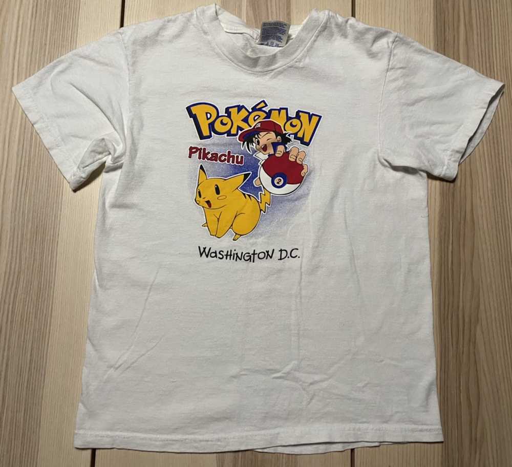 Hanes Pokèmon Ash Pikachu Shirt Youth L 14-16 - image 1