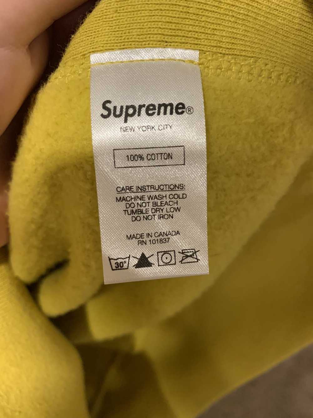 Supreme Supreme FW18 Box Logo Crewneck Mustard - image 6