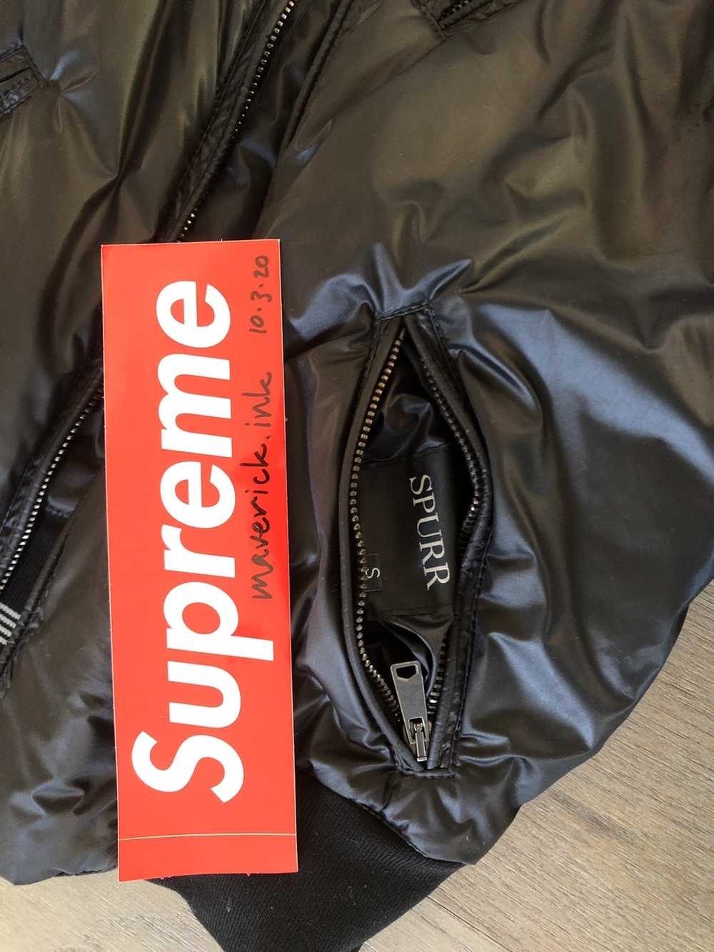 Spurr NY Black Reversible Bomber Jacket - image 3