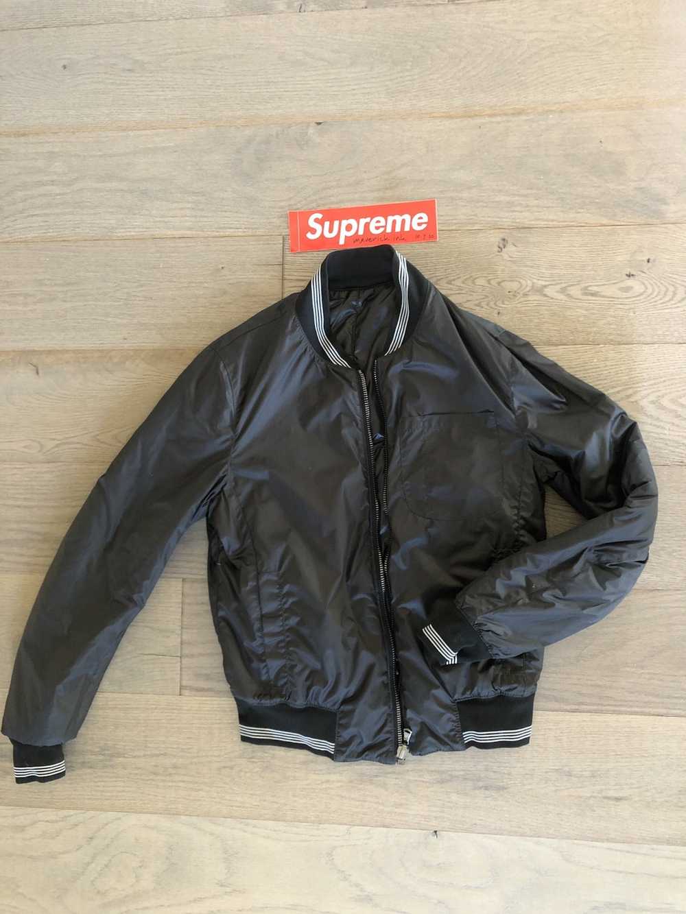 Spurr NY Black Reversible Bomber Jacket - image 4