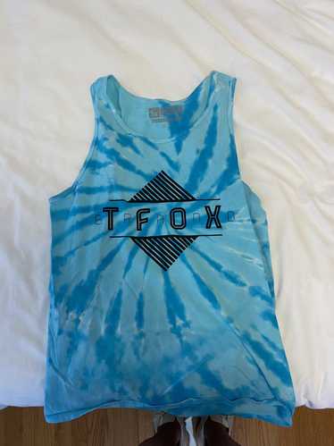 Vintage TFox Brand Blue Tank Top - image 1