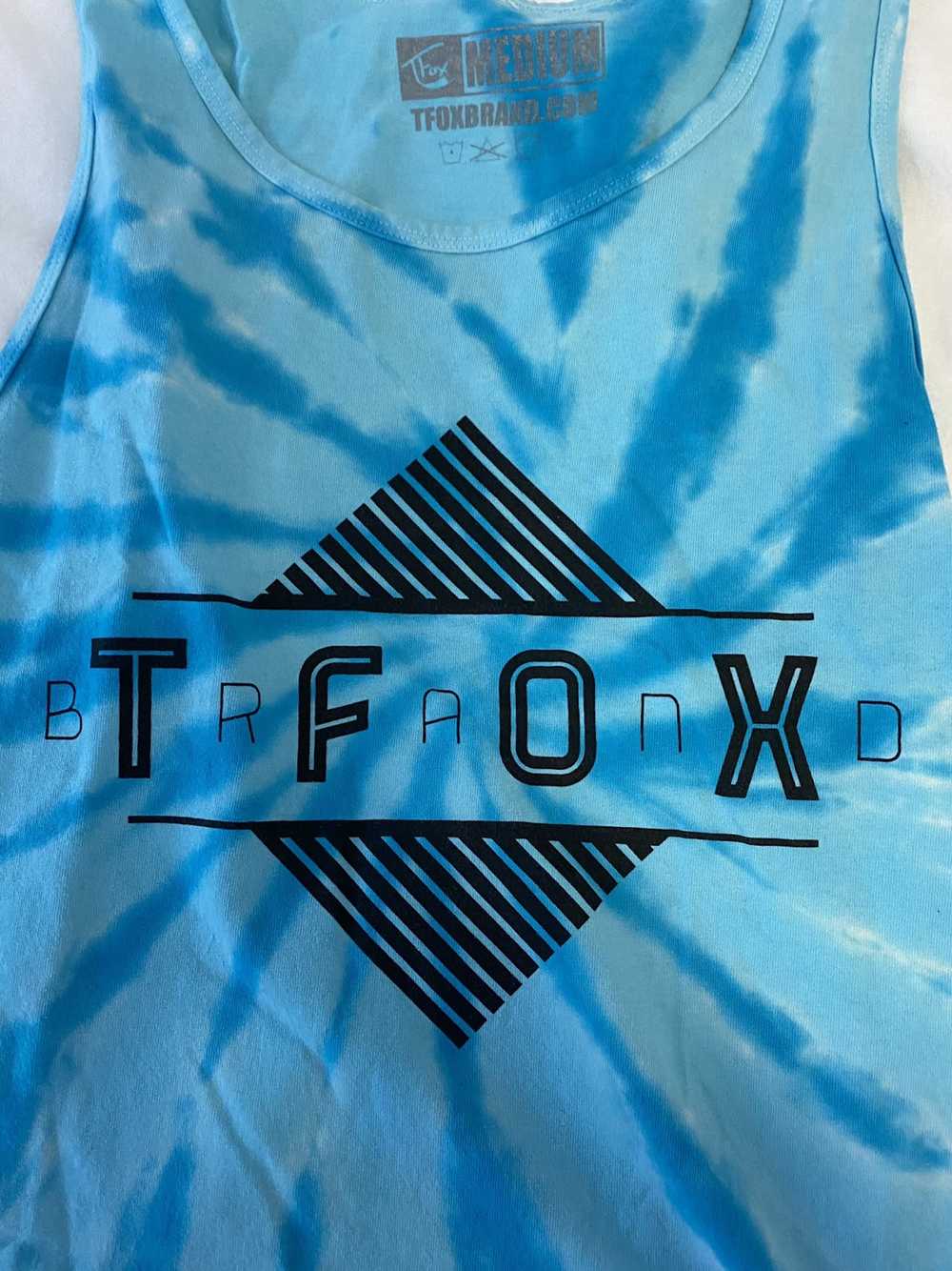 Vintage TFox Brand Blue Tank Top - image 2