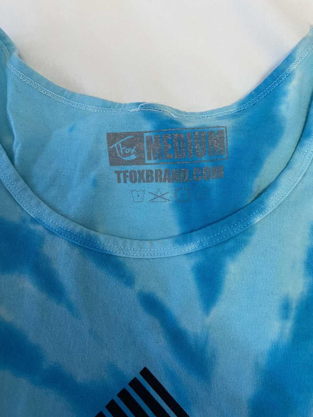 Vintage TFox Brand Blue Tank Top - image 3