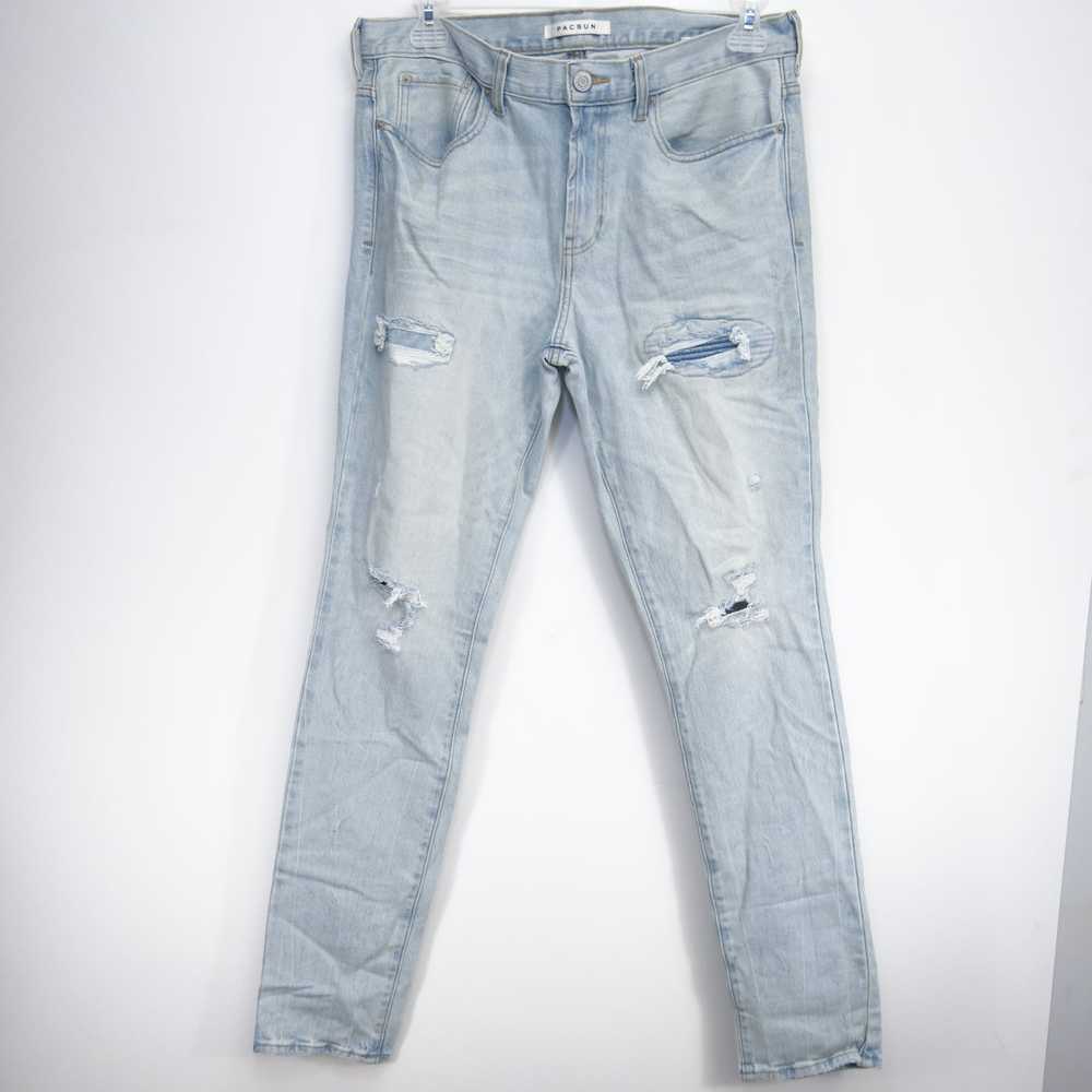 Pacsun Pacsun Ripped Moto Skate Stacked Skinny De… - image 5