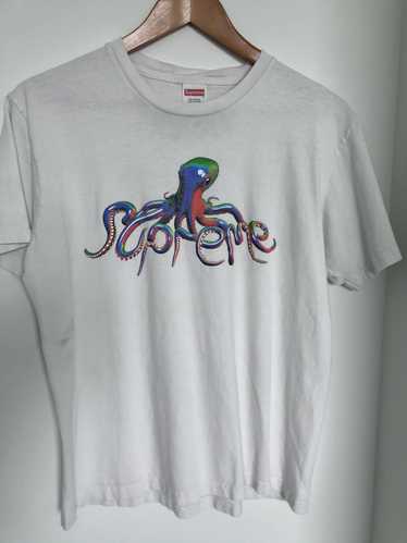 Supreme × Vintage Supreme Tentacles Tee White FW18