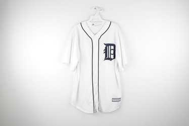 MLB Detroit Tigers Dynasty Gray Button Front Jersey Men XL 46 48