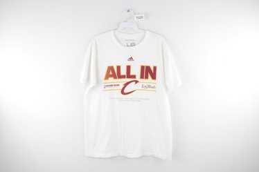 NBA, Shirts, Cleveland Cavaliers Cavs Red White Splattered Short Sleeve  Hoodie Size Md