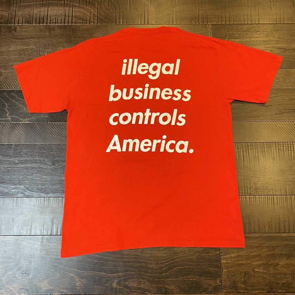 Supreme 2003 Supreme Illegal Business Tee sz XL - image 4